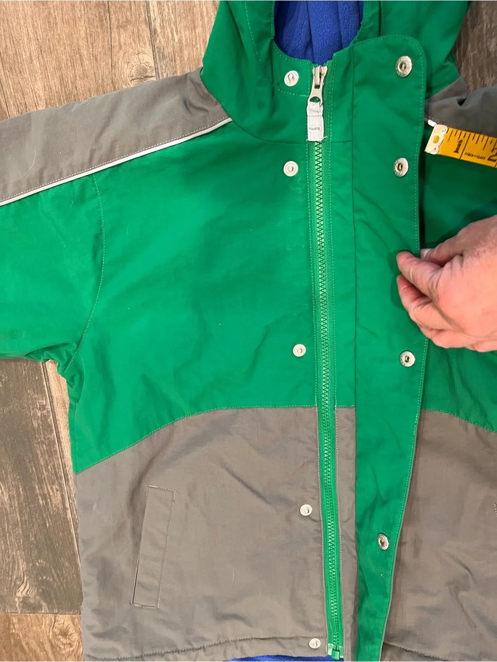 Hanna Andersson 140 Boys Hooded Insulated Zip Coat Jacket 10 Ski Snowboard